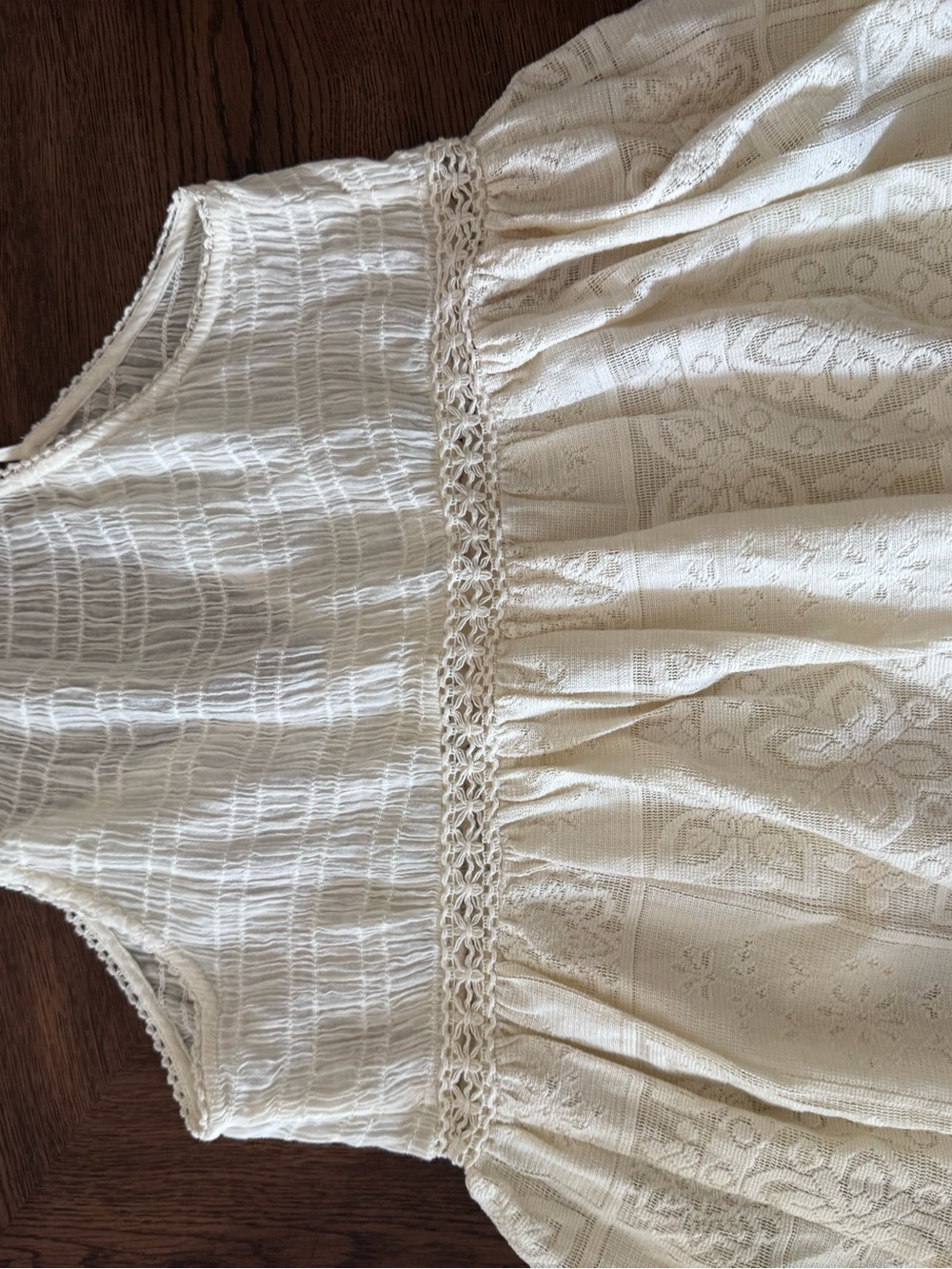 Free People Without a Doubt Cami crochet shirred camisole tank Cami new tank - Picture 7 of 8